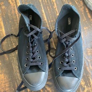 Converse black chuck taylor hi tops